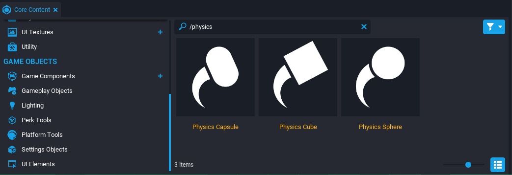 Physics Objects Core Content